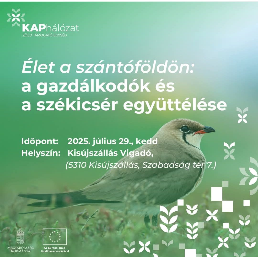 A székicsér nyomában – különleges szakmai nap a természetkímélő gazdálkodásról Kisújszálláson